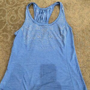 Lululemon sz 10 run: silver bullet sleeveless tech tank top reflective GUC